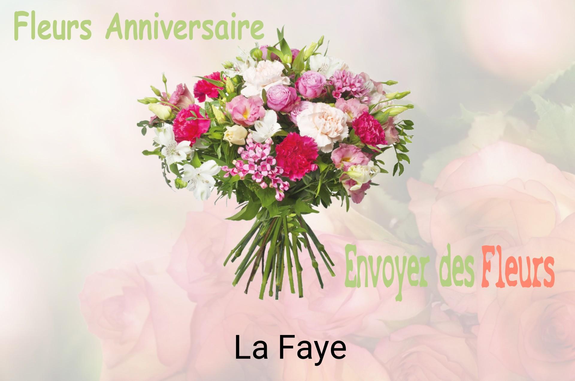 Bouquet de fleurs d’anniversaire livré à La Faye