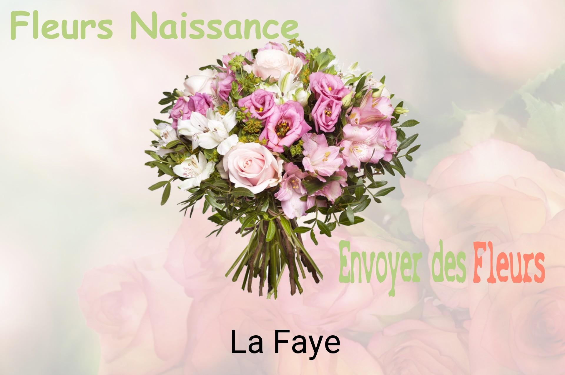 Bouquet de fleurs de naissance livré à La Faye